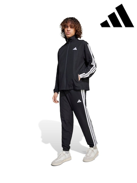 Black - Regular Adidas 3-stripes Woven Tracksuits
