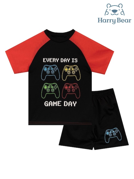 Harry Bear Black Gaming Short Pyjamas (928309) | AED82
