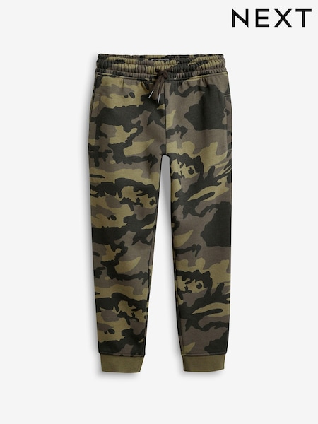 Green Camouflage Slim Fit Basic Joggers (3-16yrs) (928370) | AED56 - AED81