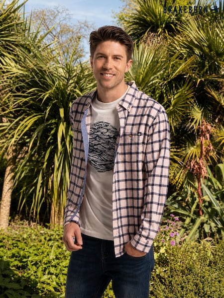 Pink - Regular Brakeburn Elverson Check Shirt