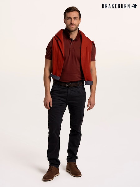 Brun - Regular Brakeburn Saintbury Pique Polo Shirt