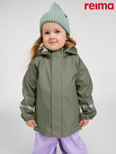 Green - Reima Waterproof Raincoat Lampi