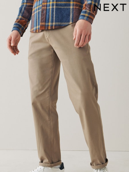 Stone Relaxed Fit Stretch Chinos Trousers (929611) | EGP1,440