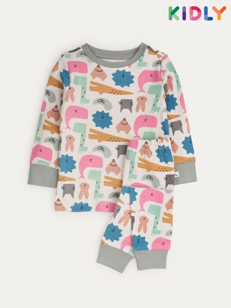 Gris - Kidly Organic Cotton Pyjamas (929638) | € 26