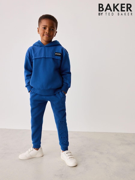 Blau - Baker by Ted Baker Set aus geprägtem Hoodie und Jogger (929714) | 48 € - 56 €