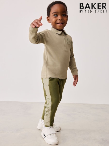 Baker By Ted Baker Khaki Green Polo Shirt And Joggers Set (929832) | €42 - €49