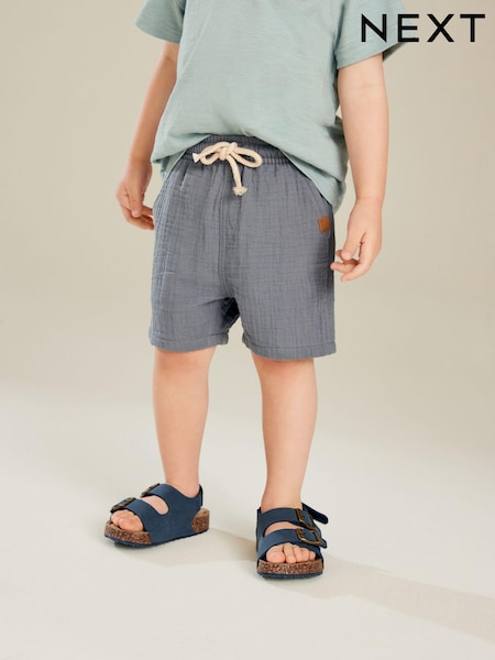 Blue Soft Textured Shorts (3mths-7yrs) (929890) | €10 - €13