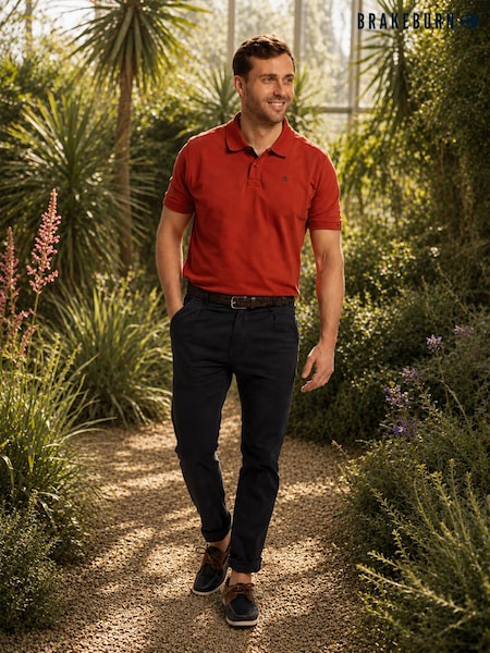 Brown - Regular Brakeburn Saintbury Pique Polo Shirt