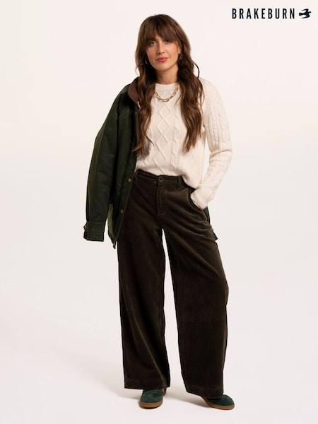 Brown - Brakeburn Spindle Cord Trousers