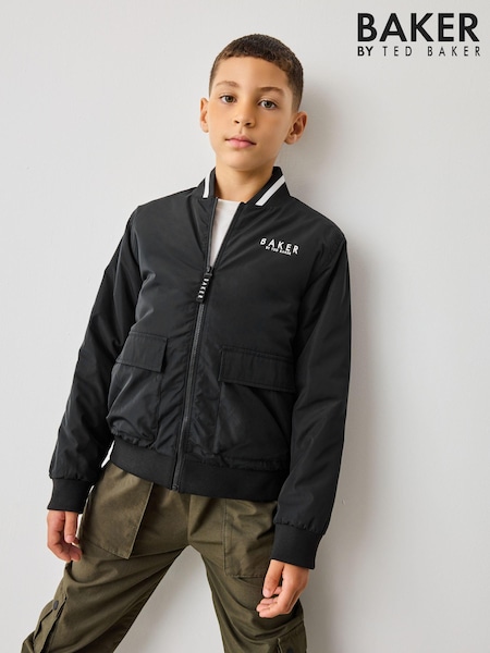 Baker by Ted Baker Nylon Bomber Black Jacket (930152) | 31 € - 35 €