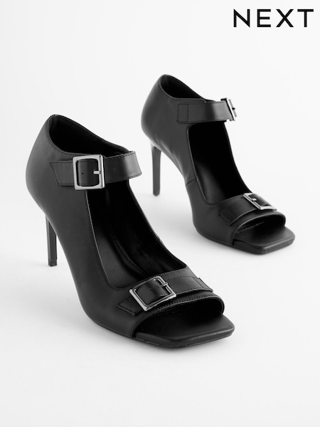Black Forever Comfort® Buckle Shoe Boots (930321) | 87 QAR