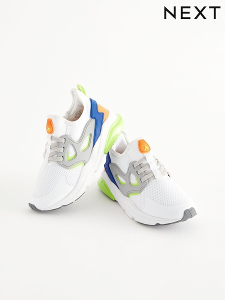 Blanc/vert citron - Elastic Lace Trainers (930723) | € 31 - € 39