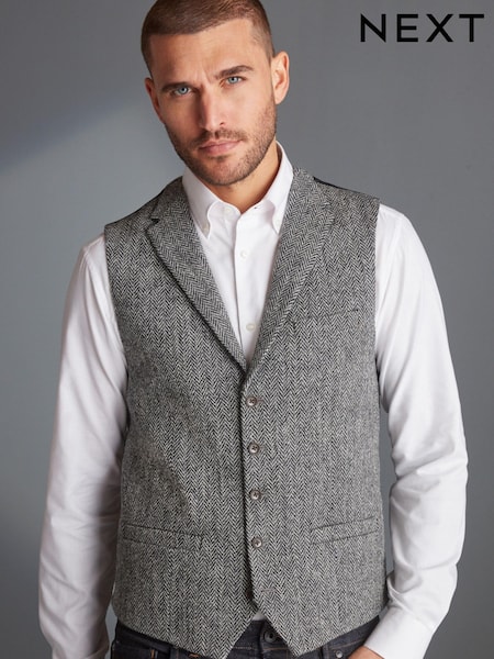 Grey Signature Harris Tweed Waistcoat (930903) | €20