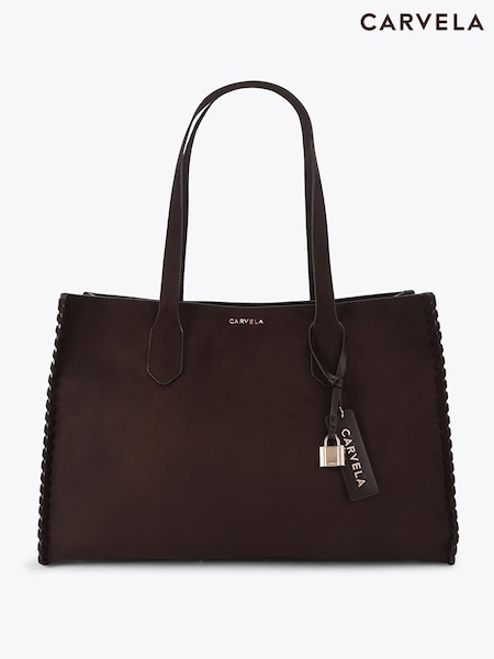 Brown - Carvela Juno Whipstitch Tote Bag