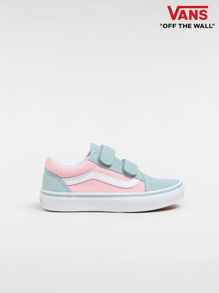 Vans Girls Grey Old Skool Velcro Trainers (931209) | €31