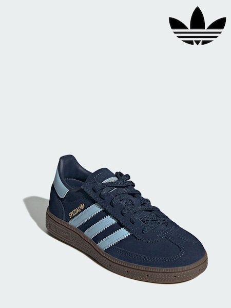 Blue - Adidas Originals Handball Spezial Comfort Closure Elastic Lace Shoes