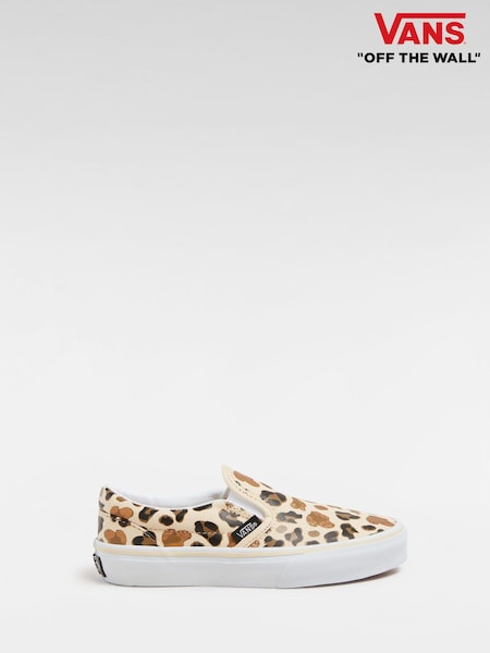 Vans Girls Classic Slip-On Brown Trainers (931264) | €17.50