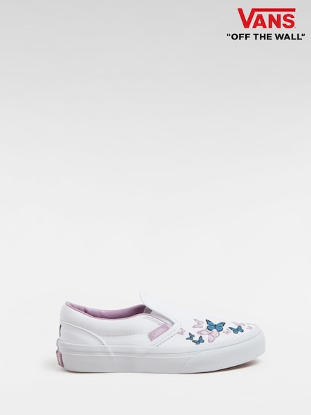 Vans Purple Girls Classic Slip-On Trainers (931267) | 143 LEI