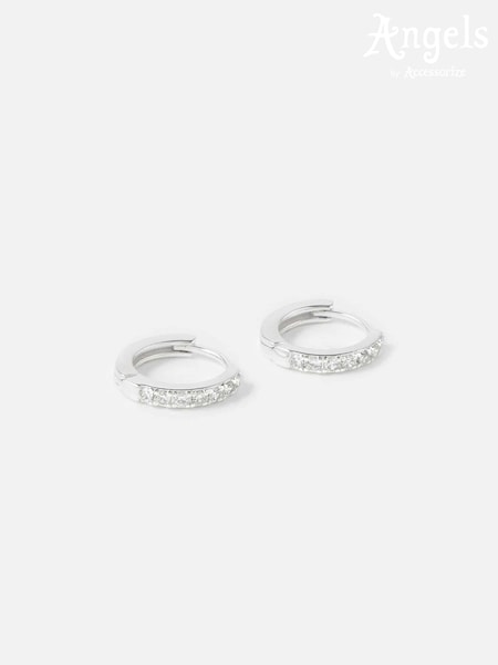 Accessorize Sterling Pave Mini Huggie Hoops (931403) | 23 €