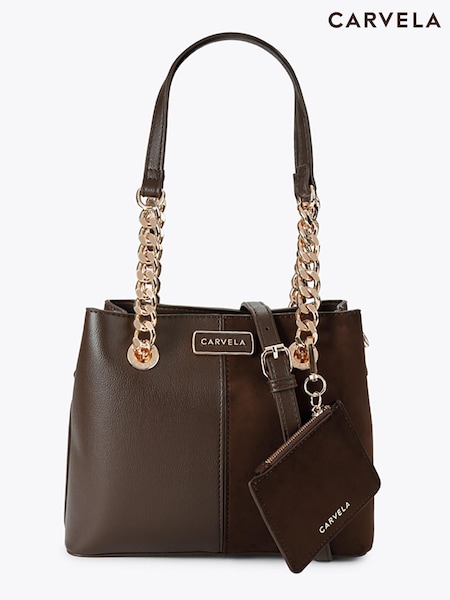Mid Brown - Carvela Mini Cammie Shoulder Bag