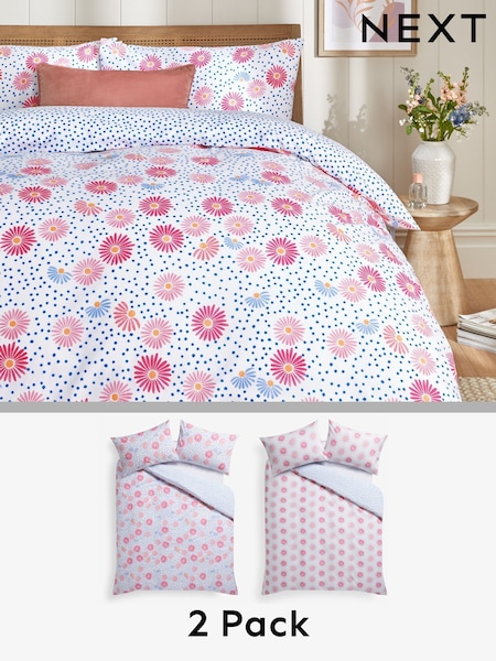 2 Pack Reversible Duvet Cover and Pillowcase Set (931556) | €15 - €33