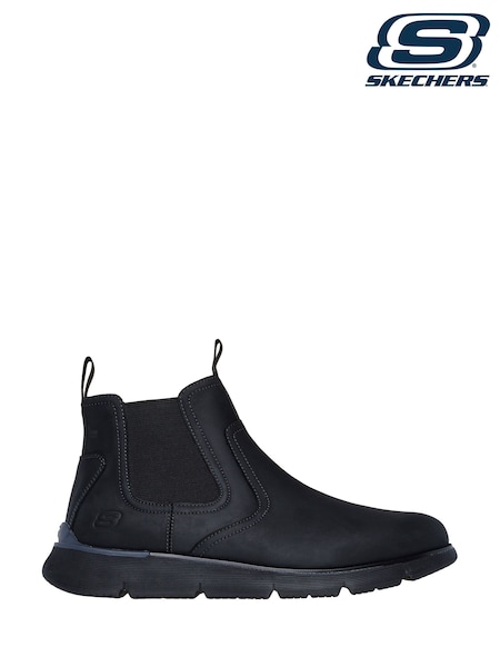 Svart - Skechers Mens Augustino Boots (931676) | kr1 660