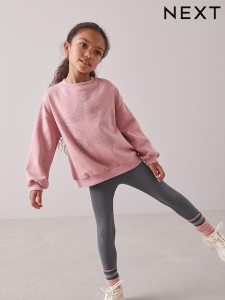 Pink Sparkle Pink Sparkle Crew Top and Leggings Set (3-16yrs) (931772) | € 6 - € 8