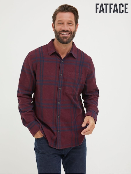 FatFace Red Windowpane Check Shirt (931937) | €30