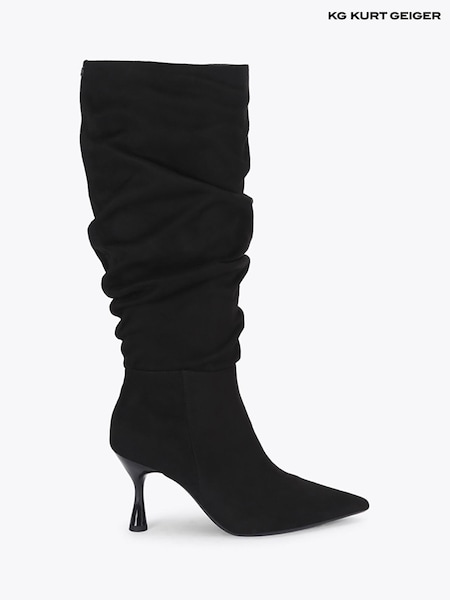 Черный - Kg Kurt Geiger Autumn Slouch Knee High Heeled Boots