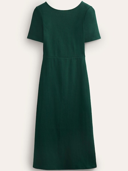 Boden Green Cut-Out Rib Jersey Midi Dress (932688) | €57
