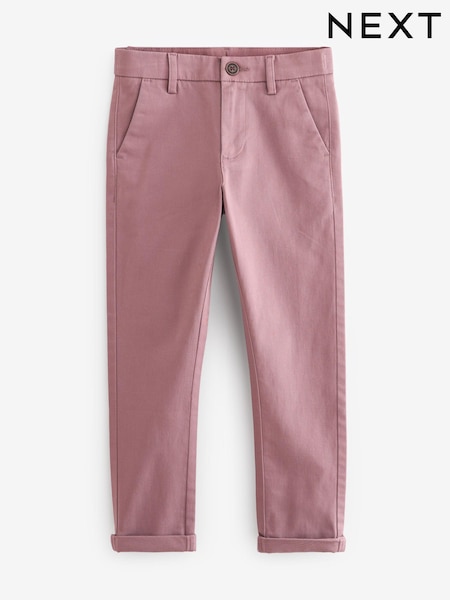 Dusky Pink Skinny Fit Stretch Chino Trousers (3-17yrs) (932992) | €9 - €13