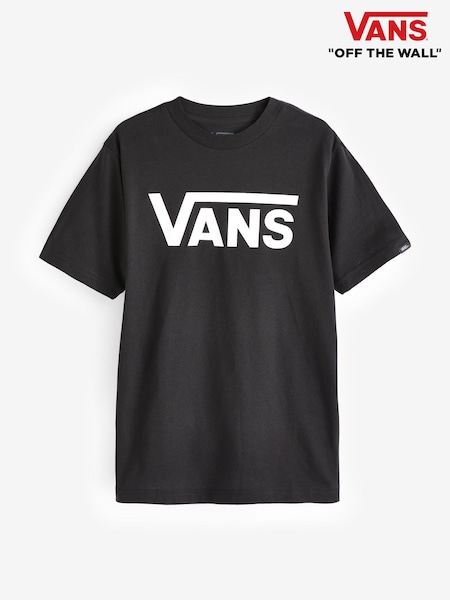 Schwarz/Weiß - Vans Jungen Classic T-Shirt mit Logo (933605) | 32 €