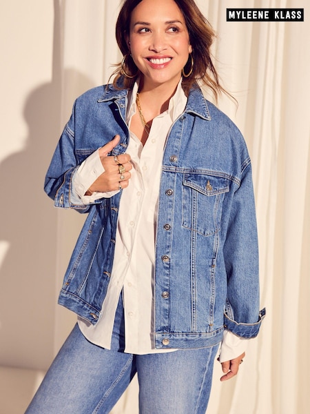 Myleene Klass Oversized Blue Denim 100% Cotton Jacket (933653) | €40