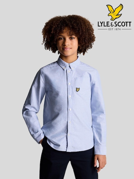 Lyle & Scott Boys Long Sleeve Oxford 100% Cotton Shirt (933935) | 298 LEI - 335 LEI