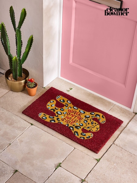 Eleanor Bowmer Red Walk On The Wild Side Coir Doormat (933941) | €22