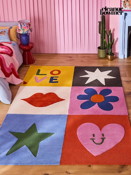 Eleanor Bowmer Multi Love Icons Wool Rug (933972) | €218 - €559
