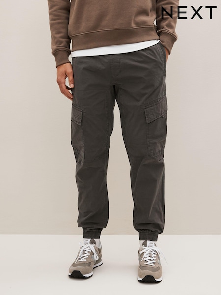 Charcoal Grey Slim Fit Stretch Utility Cargo Trousers (934469) | €48