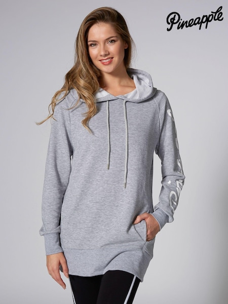 Pineapple Grey Womens Longline Hoodie (934528) | €27