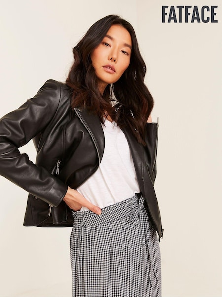FatFace Black Biker Bethany Jacket (934799) | €258
