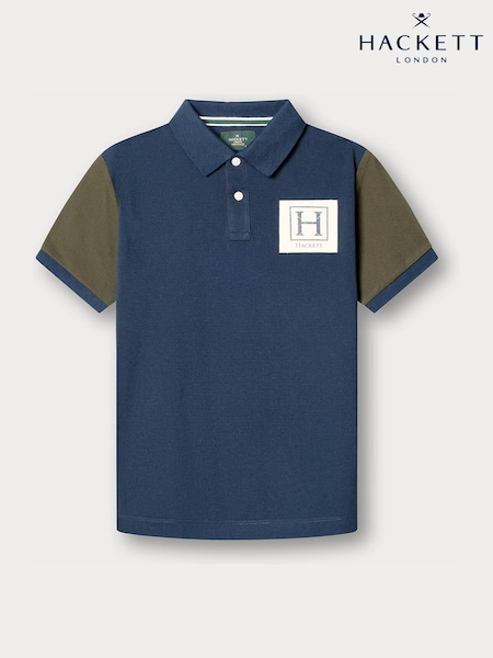 White - Hackett Classic Fit Long Sleeves Harry Polo Shirt