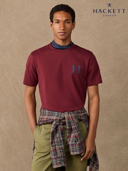 Rot - Regular Hackett Classic Fit Back Graphic T-shirt