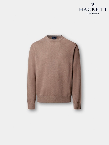Maro - Regular Hackett Lambswool Cable Knit Crew Neck Jumper