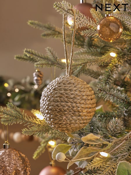 Natural Woven Christmas Bauble (935634) | € 5