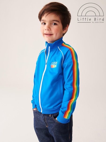 Little Bird by Jools Oliver Blue Rainbow Stripe Blue Track Jacket (935670) | €18 - €23