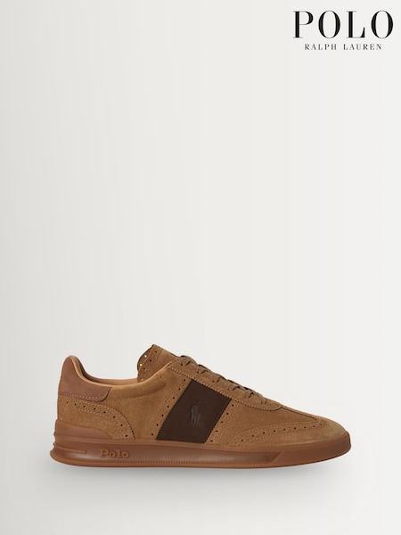 Brown - Regular Polo Ralph Lauren Heritage Aera Trainers