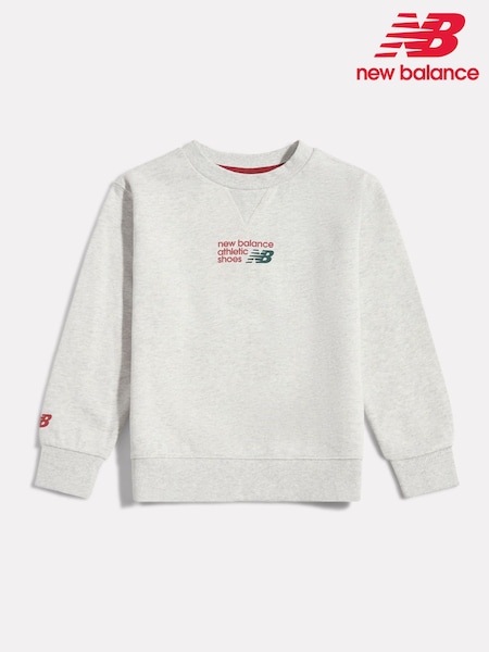 Gris - Suéter New Balance Athletics Premium Logo