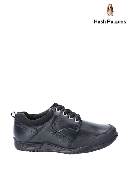 Hush Puppies Black Dexter Senior School Shoes (937007) | 360 zł