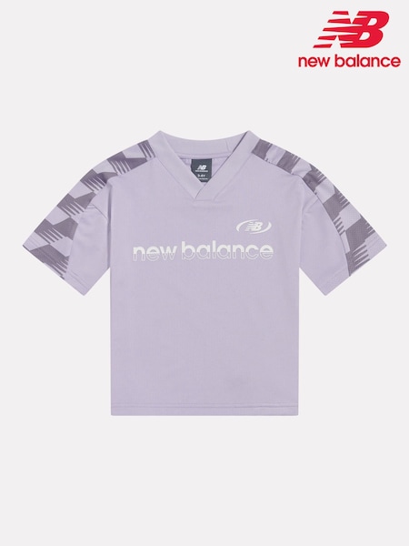 Lilla - New Balance Digitised V-neck Football Top