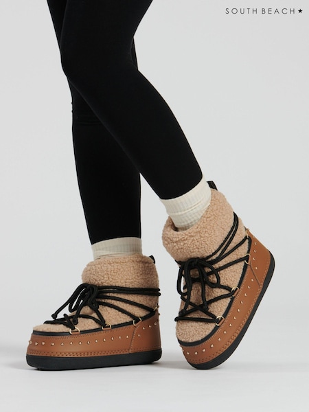 South Beach Borg Snow Boots With Stud Detail (937484) | 22 €