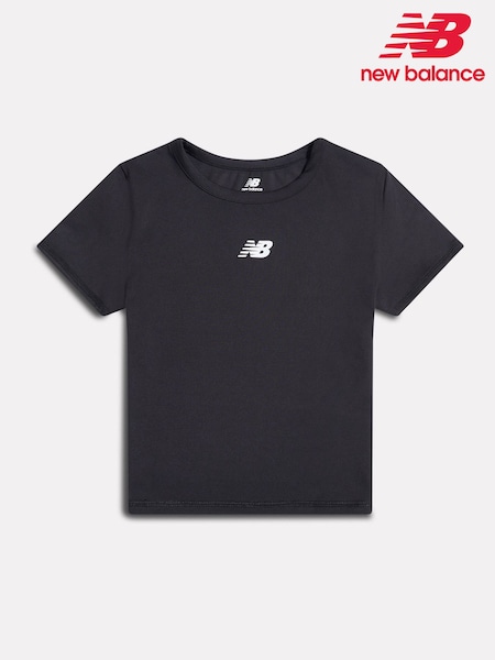 Svart - New Balance Nb Harmony Fitted T-shirt